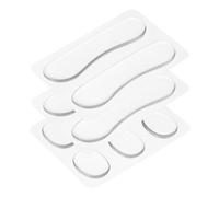 sourcing map 10 Pcs Drum Dampeners Gel Pads Silicone Mute Pads Drum Silencers Drum Dampeners Moon Gels Clear 30x25x3mm/98x22x2mm for Drums Cymbals Tone Control