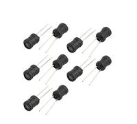sourcing map 10 pcs Electronic Inductor 104K 100mH Radial Cable Type Through Mounting Hole