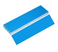 sourcing map 10 Pcs Engraved Name Plates 2" x 8" x 0.05" ABS Custom Engraved Name Plate Laser Engraving Blanks for Personalized Nameplates Office Wall Desk DIY Supplies, Blue/White