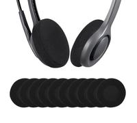 sourcing map 10 Pcs Foam Ear Pads Replacement Cushions (2.95"/75mm) - Universal High Density, Soft Headphone Sponge Covers for Music/Gaming, Fits Most Standard Size Telephone/Headsets