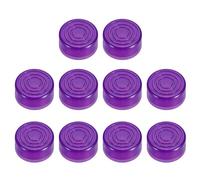 sourcing map 10 Pcs Footswitch Toppers Guitar Pedal Button Caps Plastic Footswitch Top Cover 3/8" for Guitar Effects Pedal Buttons, Purple