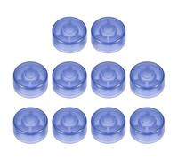 sourcing map 10 Pcs Footswitch Toppers Guitar Pedal Button Caps Plastic Footswitch Top Cover 3/8" for Guitar Effects Pedal Buttons, Bright Dark Blue