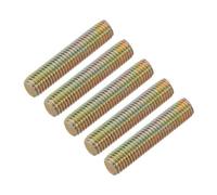 sourcing map 10 Pcs Fully Threaded Rod, M10-1.5x50mm Carbon Steel Long Thread Screw Right Hand Threaded for Furniture Mounting Assembly Fastening