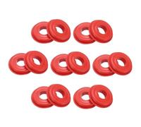 sourcing map 10 Pcs Glad Hand Seal, Truck GladHand Washers TPE Rubber Elastic Grommets Round Gasket for Semi Trucks Trailers Brake Air Hose Parts (Red)