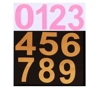 sourcing map 10 Pcs Glow in The Dark Number Decals Decor, Pink Luminous Adhesive Wall Stickers, 3D Glowing Stickers for Ceiling Bedroom Bedding Room Decoration