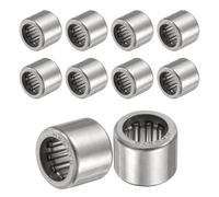 sourcing map 10 Pcs HK0810 Needle Roller Bearings One Way Bearing 8x12x10mm, Temperature Resistant Steel Bearing