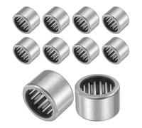 sourcing map 10 Pcs HK1816 Needle Roller Bearings One Way Bearing 18x24x16mm, Temperature Resistant Steel Bearing