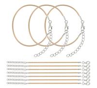 sourcing map 10 PCS Khaki Bracelet Cord, 9" Adjustable Friendship Bracelet 1.5mm Waxed Polyester Cord with Lobster Clasp Bracelet String for Bracelet Making Jewelry DIY Craft