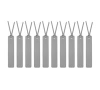 sourcing map 10 Pcs Leather Bookmark, Classic Stitched Bookmarks with Leather Rope Page Marker for Book Reading Book Lovers Reader Writers Accessories for Men Women Teachers, Grey