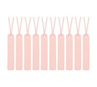 sourcing map 10 Pcs Leather Bookmark, Classic Stitched Bookmarks with Leather Rope Page Marker for Book Reading Book Lovers Reader Writers Accessories for Men Women Teachers, Pink