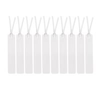 sourcing map 10 Pcs Leather Bookmark, Classic Stitched Bookmarks with Leather Rope Page Marker for Book Reading Book Lovers Reader Writers Accessories for Men Women Teachers, White