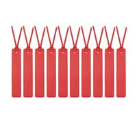 sourcing map 10 Pcs Leather Bookmark, Classic Stitched Bookmarks with Leather Rope Page Marker for Book Reading Book Lovers Reader Writers Accessories for Men Women Teachers, Red