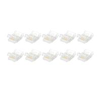 sourcing map 10 Pcs LED Strip Connector 5 Pin 10mm Strip to Wire LED Connectors for Strip Lights Transparent Solderless LED Light Adapter Connector for Surface Mount Device LED Strips