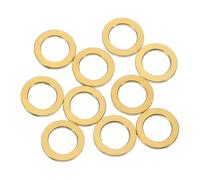 sourcing map 10 Pcs M10 Titanium Flat Washer Metric Flat Washer for Screw Bolt Nut Motor Maintenance Gold