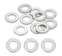 sourcing map 10 Pcs M12 304 Stainless Steel Flat Washers Round Flat Spacers for Screws, Bolts, Plumbing, Automotive, DIY, Electrical Device 13mm ID 24mm OD 2.5mm Thick