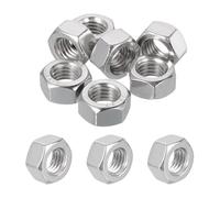 sourcing map 10 Pcs M12x1.75mm Hex Nuts, 316 Stainless Steel Metric Coarse Thread Hexagonal Hardware Nuts Fasteners for Electronic, Machine, DIY