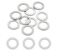 sourcing map 10 Pcs M18 304 Stainless Steel Flat Washers Round Flat Spacers for Screws, Bolts, Plumbing, Automotive, DIY, Electrical Device 19mm ID 28mm OD 2mm Thick