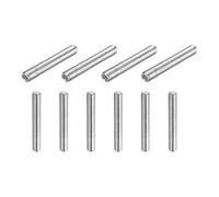 sourcing map 10 Pcs M5-0.8 x 30mm Grub Screws, 304 Stainless Steel Cup Point Allen Head Screws Internal Hex Socket Drive for Bathroom Fixtures Repair Furniture DIY Project