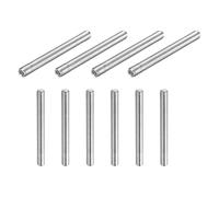 sourcing map 10 Pcs M5-0.8 x 50mm Grub Screws, 304 Stainless Steel Cup Point Allen Head Screws Internal Hex Socket Drive for Bathroom Fixtures Repair Furniture DIY Project
