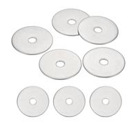 sourcing map 10 Pcs M5 304 Stainless Steel Flat Washers Round Flat Spacers for Screws, Bolts, Plumbing, Automotive, DIY, Electrical Device 5.4mm ID 30mm OD 1.2mm Thick