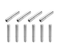 sourcing map 10 Pcs M6-1 x 25mm Grub Screws, 304 Stainless Steel Cup Point Allen Head Screws Internal Hex Socket Drive for Bathroom Fixtures Repair Furniture DIY Project