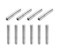 sourcing map 10 Pcs M6-1 x 30mm Grub Screws, 304 Stainless Steel Cup Point Allen Head Screws Internal Hex Socket Drive for Bathroom Fixtures Repair Furniture DIY Project