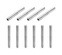sourcing map 10 Pcs M6-1 x 50mm Grub Screws, 304 Stainless Steel Cup Point Allen Head Screws Internal Hex Socket Drive for Bathroom Fixtures Repair Furniture DIY Project