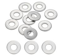 sourcing map 10 Pcs M8 304 Stainless Steel Flat Washers Round Flat Spacers for Screws, Bolts, Plumbing, Automotive, DIY, Electrical Device 8.5mm ID 20mm OD 2mm Thick