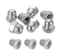 sourcing map 10 Pcs M8x1.25mm Acorn Cap Nuts, 316 Stainless Steel Metric Hex Cap Dome Head Hardware Nuts, Bright Finish for Light Fixtures, Machine, DIY Projects