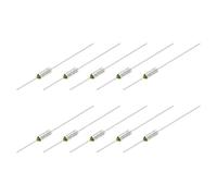sourcing map 10 Pcs Metal Temperature Thermal Fuse RY110 110 °C 230 °F 15A 250V Cutoff Thermal Fuse for Motor Transformer Electric Industrial Home Appliance