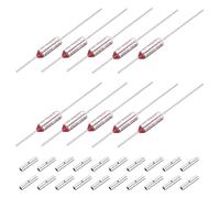 sourcing map 10 Pcs Metal Temperature Thermal Fuse SF150 150C 302F 10A 250V Cutoff Thermal Fuse with 20 Pcs BN1.25 Bare Terminal Butt Connector