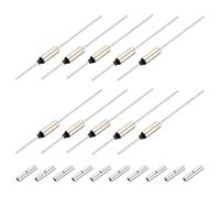 sourcing map 10 Pcs Metal Temperature Thermal Fuse SF188Y 192 °C 377.6 °F 15A 250V Cutoff Thermal Fuse with 20 Pcs BN1.25 Bare Terminal Butt Connector for Motor Transformer Electric Industrial