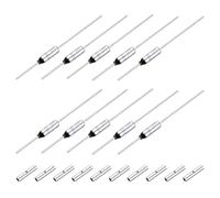 sourcing map 10 Pcs Metal Temperature Thermal Fuse SF76Y 77 °C 170.6 °F 15A 250V Cutoff Thermal Fuse with 20 Pcs BN1.25 Bare Terminal Butt Connector for Motor Transformer Electric Industrial