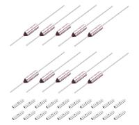 sourcing map 10 Pcs Metal Temperature Thermal Fuse SF99 99C 210.2F 10A 250V Cutoff Thermal Fuse with 20 Pcs BN1.25 Bare Terminal Butt Connector