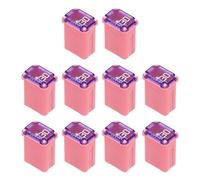 sourcing map 10 Pcs Micro Cartridge Fuses 30A 32V Slow-Blow Automotive Fuse Kit for Car Electrical Protection