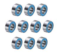 sourcing map 10 Pcs MR84-2RS Deep Groove Micro Bearing, 4x8x3mm Double Rubber Sealed Chrome Steel Small Bearings (ABEC5, Z4 Low Noise)