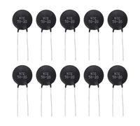 sourcing map 10 Pcs NTC 5D-20 5 Ohm MF72 Power Direct Heat Type Negative Temperature Coefficient Thermistor Temperature Sensors