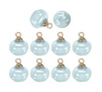 sourcing map 10 Pcs Pearl Buttons 10mm 13/32" Irregular Faux Pearl Sewing Button with Metal Shank for Clothing Bridal Wedding Dress DIY Crafts, Light Blue