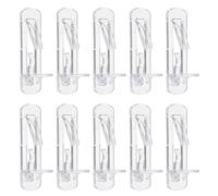 sourcing map 10 Pcs Plastic Locking Shelf Pins, Self-Locking Shelves Support Pegs Clear Brackets Clips Fit 6mm Hole 5/8"(16mm) Thick Shelf for Bookcase, Closet, Kitchen Furniture