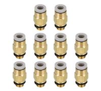 sourcing map 10 Pcs Pneumatic Fitting, KJH04-M6 Push to Connect Pneumatic Tube Fittings, Pneumatic Connectors for 3D Printers, 2x4mm Tube, Blue