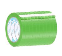 sourcing map 10 Pcs Poly Bag Sealing Tape, 1/2" x 98.4 Yard Plastic Bag Sealer Tape Packaging Sealing for Shops Packaging Food Vegetable Meat Cake Bread Freezer Ice, Fruit Green