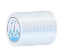 sourcing map 10 Pcs Poly Bag Sealing Tape, 1/2" x 98.4 Yard Plastic Bag Sealer Tape Packaging Sealing for Shops Packaging Food Vegetable Meat Cake Bread Freezer Ice, Clear