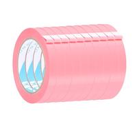 sourcing map 10 Pcs Poly Bag Sealing Tape, 1/2" x 98.4 Yard Plastic Bag Sealer Tape Packaging Sealing for Shops Packaging Food Vegetable Meat Cake Bread Freezer Ice, Pink