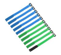 sourcing map 10 Pcs Reusable Battery Tie Down Straps 20mm x 20cm Nylon Multipurpose Battery Hold Down Adjustable Cinch Strap Hook Loop Fastening Tie for FPV RC Drone Boat Car, Blue/Yellow
