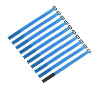sourcing map 10 Pcs Reusable Battery Tie Down Straps 20mm x 40cm Nylon Multipurpose Battery Hold Down Adjustable Cinch Strap Hook Loop Fastening Tie for Quadcopters FPV RC Drone Boat Car, Blue