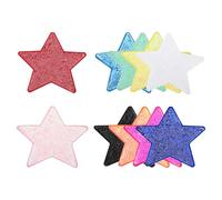 sourcing map 10 Pcs Sequin Star Iron on Patches, 5 x 4.7 Inch Embroidery Sequin Patches for Clothing Repair Backpack Shoes Decoration, 10 Assorted Color