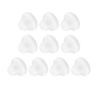 sourcing map 10 PCS Silicone Stopper Replacement Plug for Salt Shakers, 2/5in(11mm) Reusable Salt Shakers Solid Stopper Sealing Plug for Flower Pot Pipe Bottle, White
