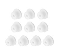 sourcing map 10 PCS Silicone Stopper Replacement Plug for Salt Shakers, 3/5in(15.5mm) Reusable Salt Shakers Hollow Stopper Sealing Plug for Flower Pot Pipe Bottle, White