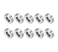 sourcing map 10 Pcs Stainless Steel Spacers, 5mm ID x 10mm OD x 3mmL 304 Stainless Steel Bushing Screw Standoff Unthreaded Round Spacer for 3/16" or M5 Screws Bolts Nuts