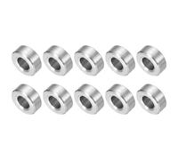 sourcing map 10 Pcs Stainless Steel Spacers, 5mm ID x 10mm OD x 4mmL 304 Stainless Steel Bushing Screw Standoff Unthreaded Round Spacer for 3/16" or M5 Screws Bolts Nuts